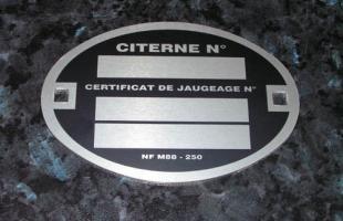 Plaque de jaugeage