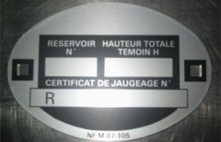 Plaque de jaugeage